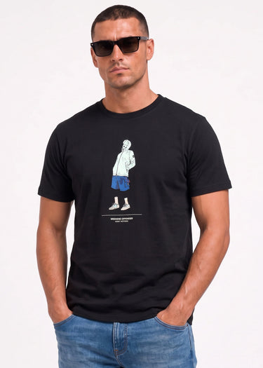 Drarga graphic tee - black - 1