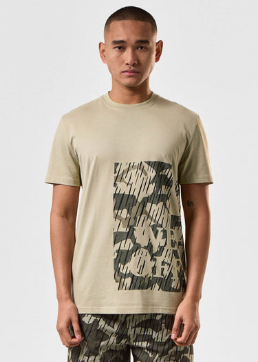 Weekend Offender T-shirts Noosa camo - castle green rain camo