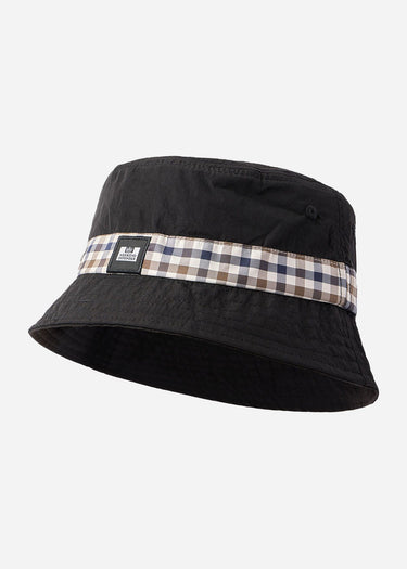 Weekend Offender Bucket Hats Queensland - black mid house check