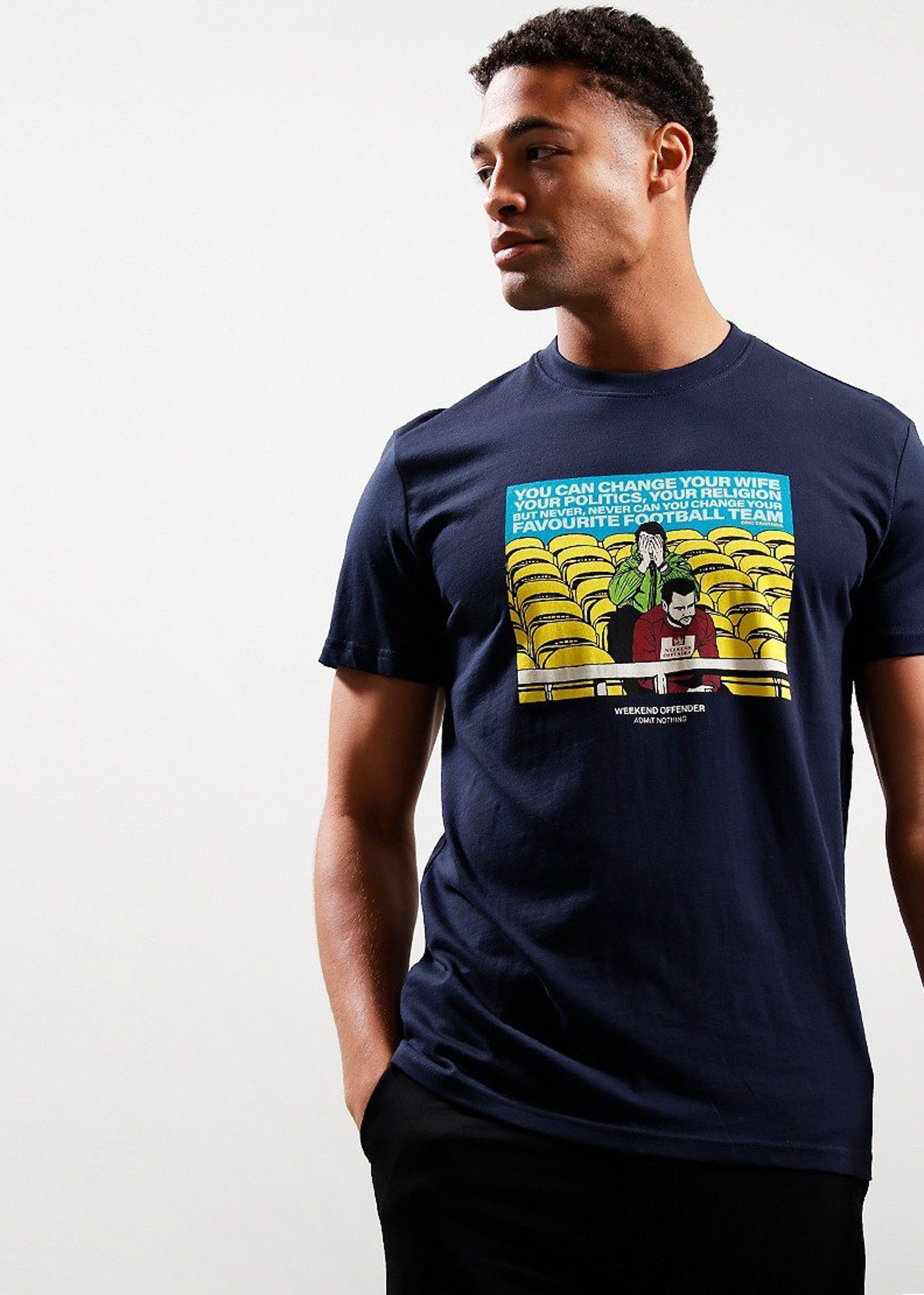 Weekend Offender T-shirts Eric - Navy