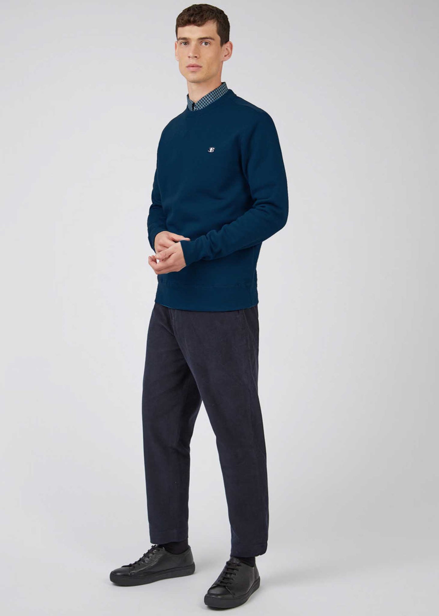 Ben Sherman Truien B logo crew - marine