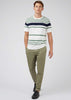 Ben Sherman T-shirts Engineered stripe tee - snow white