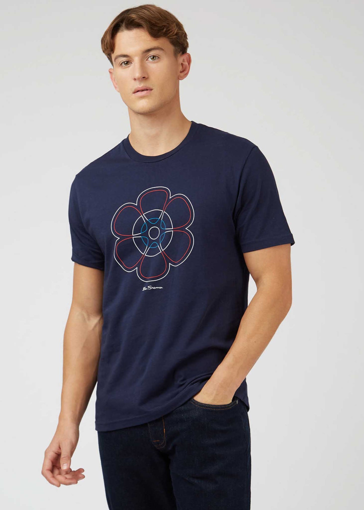 Ben Sherman T-shirts 60th anniversary tee - marine