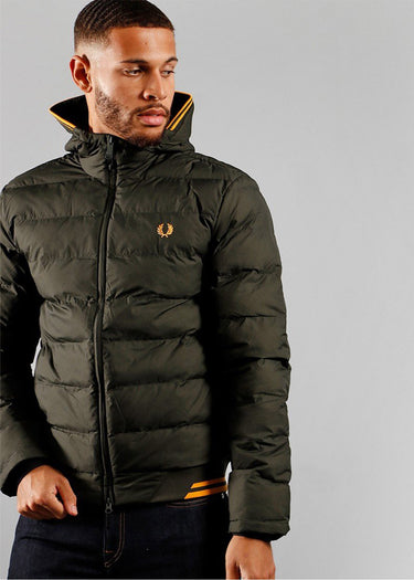 Fred Perry Jassen  Hooded insulated jacket - hunting green