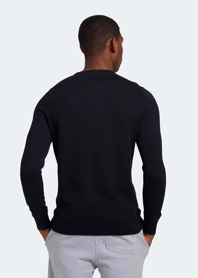 Lyle & Scott Pullover Merino crew jumper - dark navy