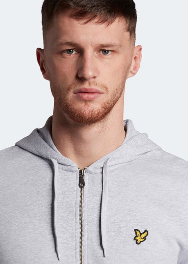 Lyle & Scott Vesten  Zip through hoodie - light grey marl