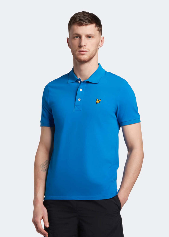 Lyle & Scott Poloshirts Plain polo shirt - spring blue