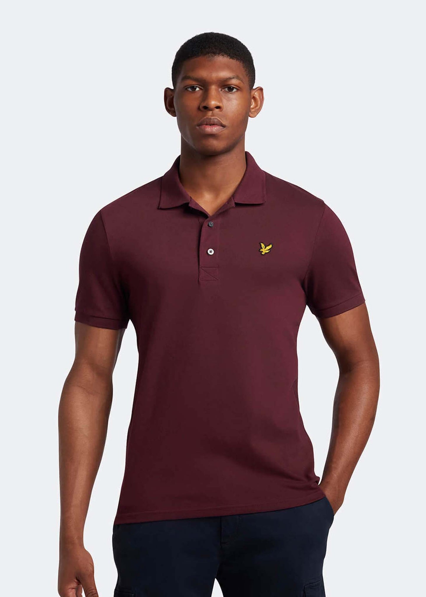 Lyle & Scott Polo's Plain polo shirt - burgundy