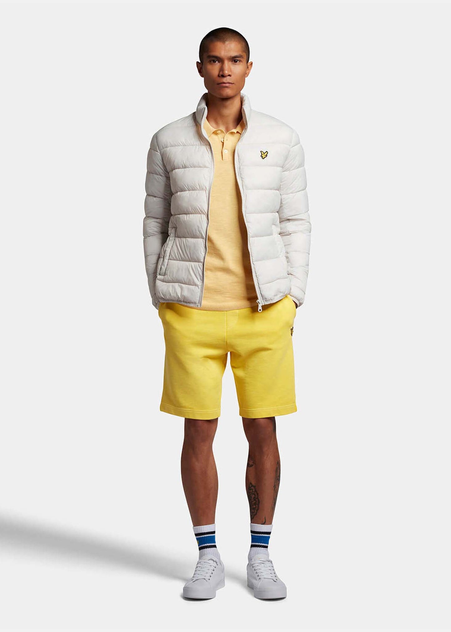 Lyle & Scott Jassen Lightweight padded jacket - light mist