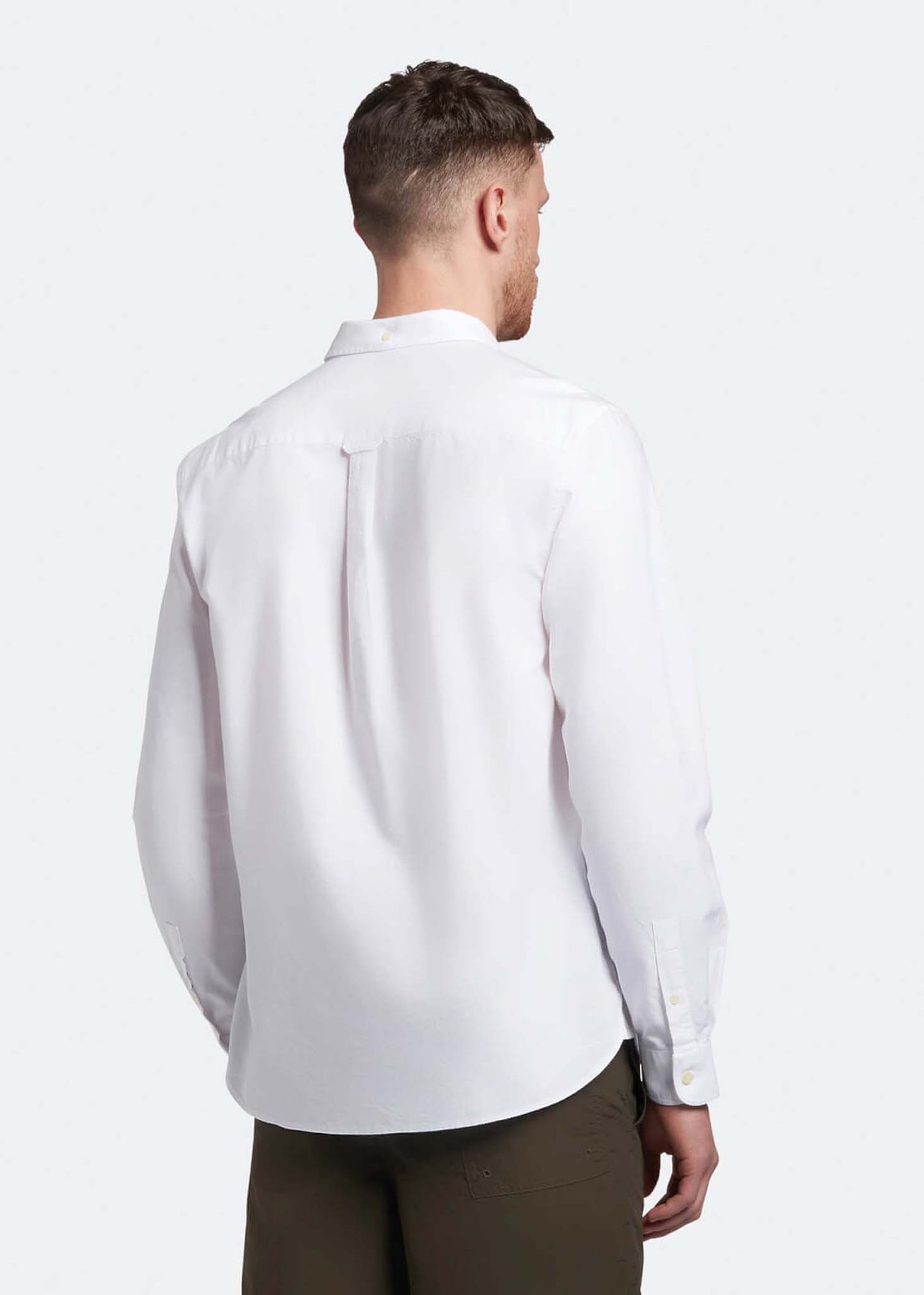 Lyle & Scott Overhemden Light weight oxford shirt - white