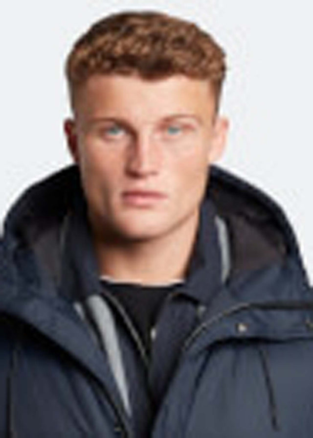 Lyle & Scott Jacken Long line internal padded jacket - dark navy