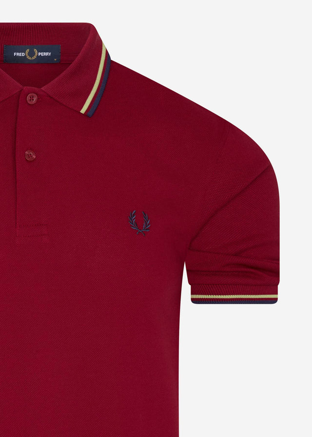 Fred Perry Poloshirts Twin tipped fred perry shirt - claret french navy