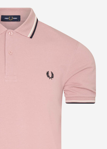 Fred Perry Polo's Twin tipped fred perry shirt - chalky pink
