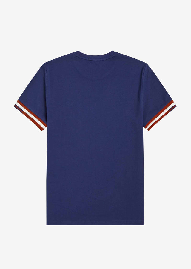 Fred Perry T-Shirts Abstract cuff t-shirt - french navy