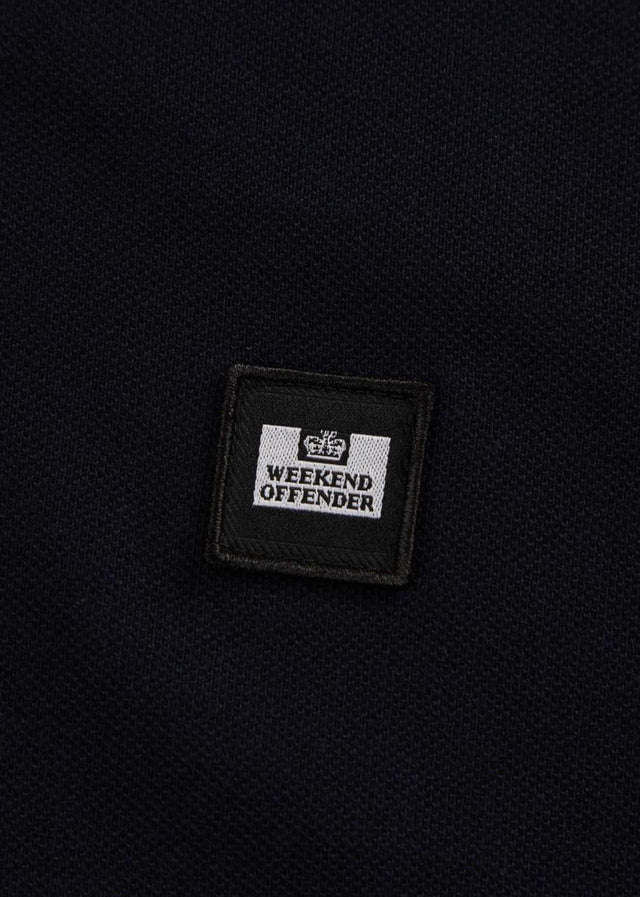 Weekend Offender Langarm Polos Tavarez - navy