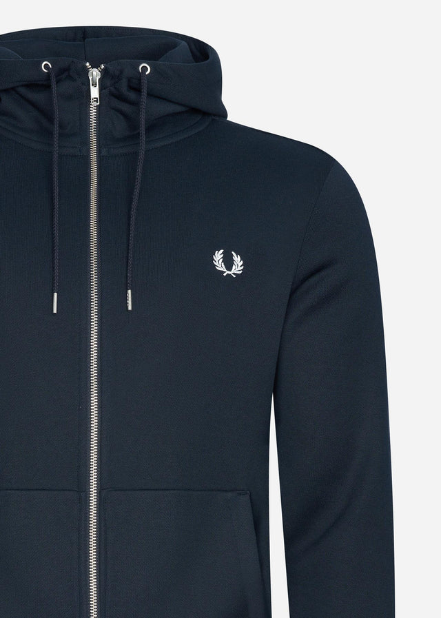 Fred Perry Sweatjacken Hooded zip-through sweatshirt - navy