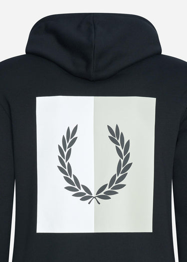 Fred Perry Hoodies Laurel wreath hooded sweat - black