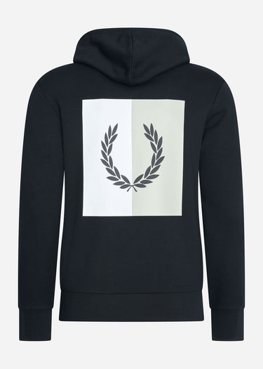 Fred Perry Hoodies Laurel wreath hooded sweat - black
