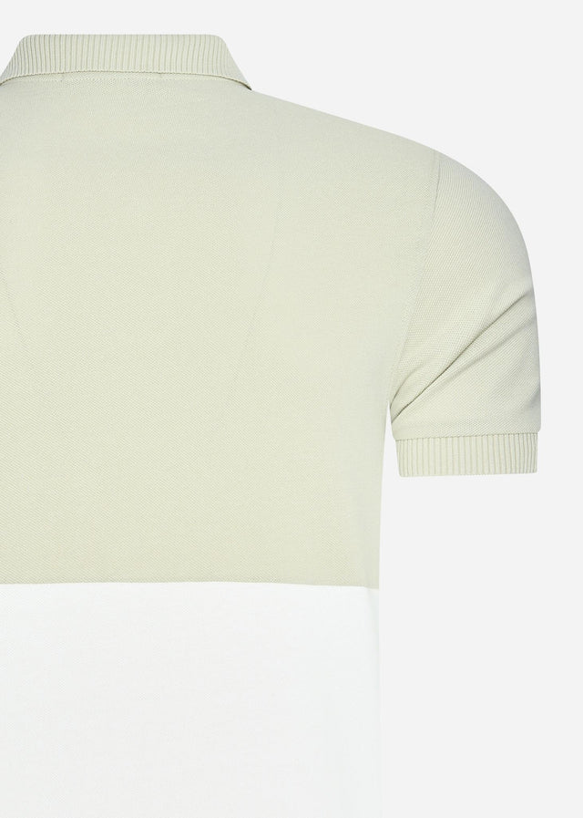 Fred Perry Poloshirts Embroidered panel polo shirt - light oyster