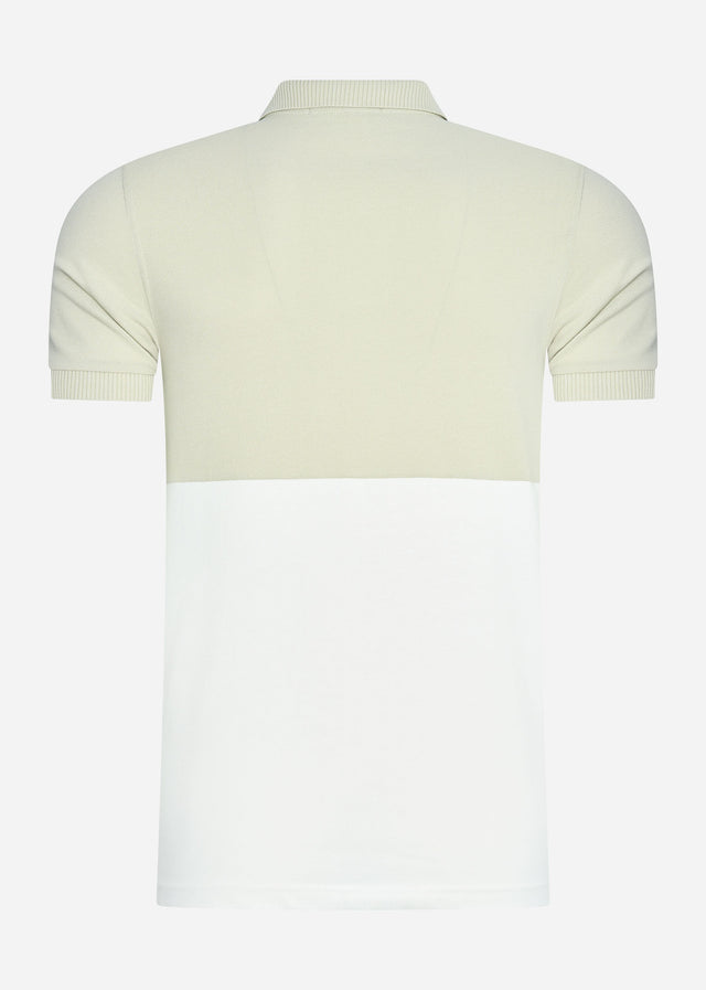 Fred Perry Poloshirts Embroidered panel polo shirt - light oyster