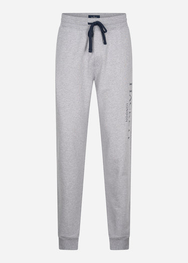 Hackett London Broeken  Terry logo joggers - light grey marl