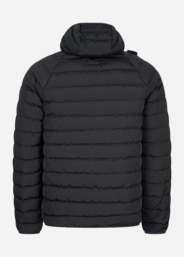MA.Strum Jassen  Hooded down jacket - jet black