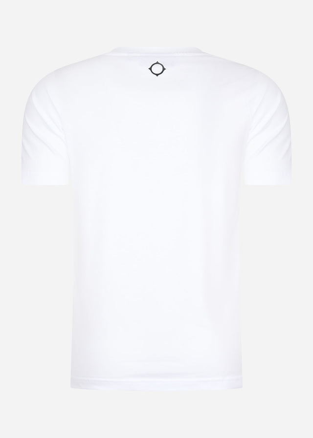 MA.Strum T-Shirts MA.Strum block print tee - optic white