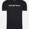 MA.Strum T-shirts MA.Strum chest print tee - jet black