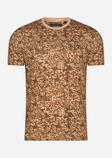 Lyle & Scott T-shirts  Earth print t-shirt - tan