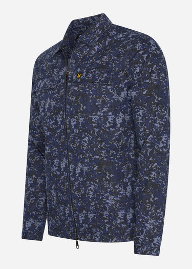 Lyle & Scott Overshirts  Earth print overshirt - dark navy