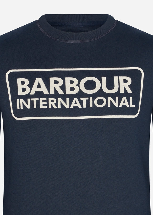 Barbour International Pullover Large logo sweat - navy