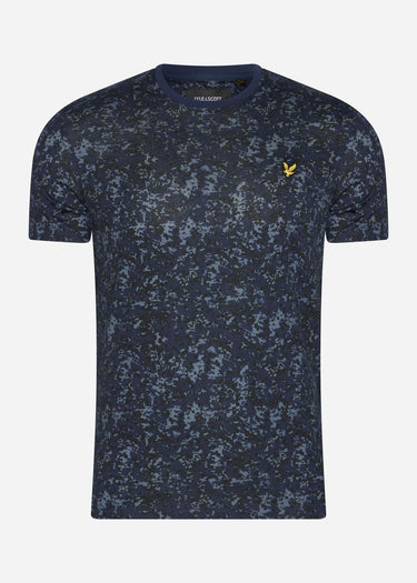 Lyle & Scott T-shirts  Earth print t-shirt - dark navy