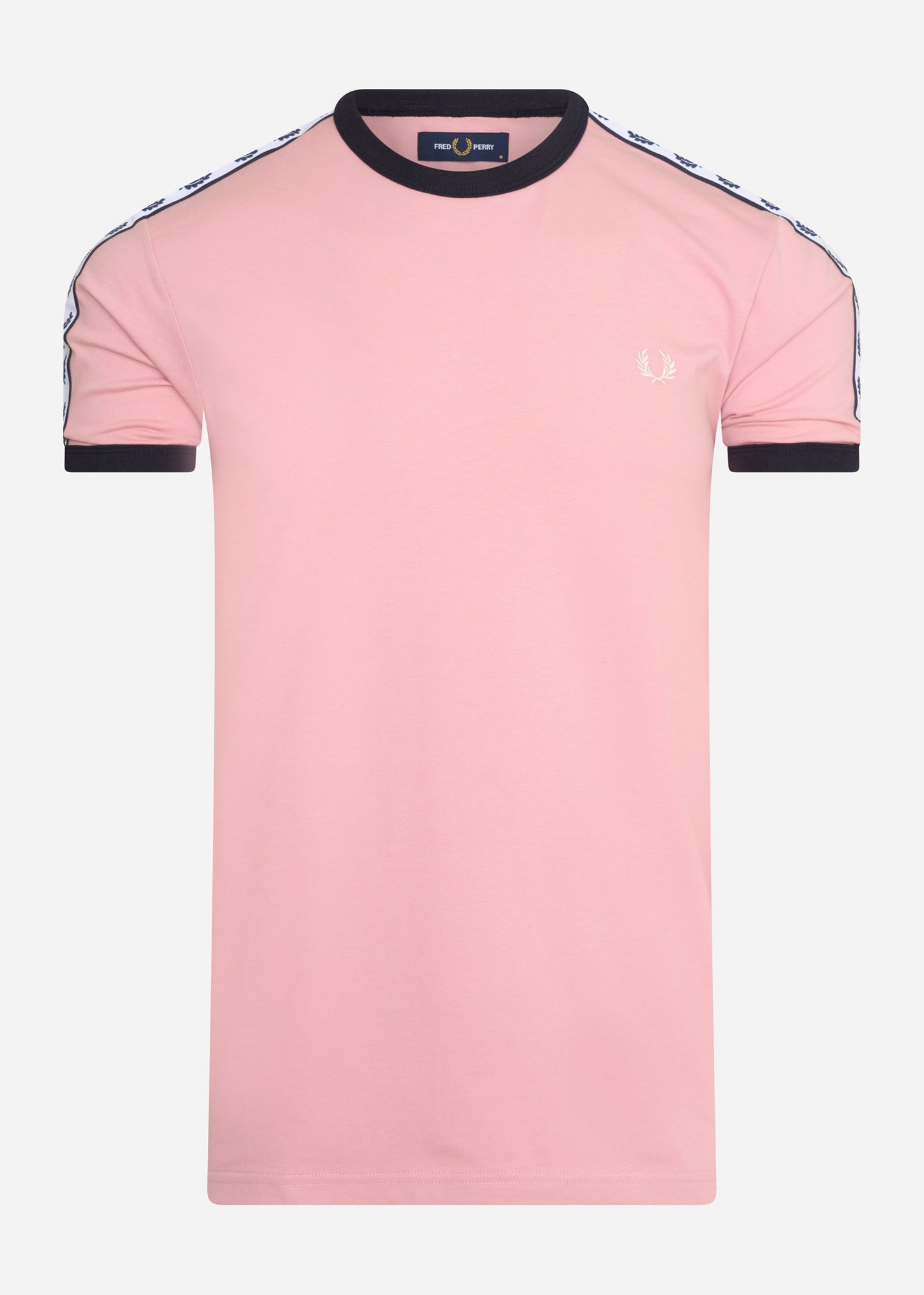 Fred Perry T-shirts Taped ringer t-shirt - chalky pink