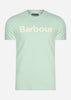 Barbour T-shirts Logo tee - dusty mint