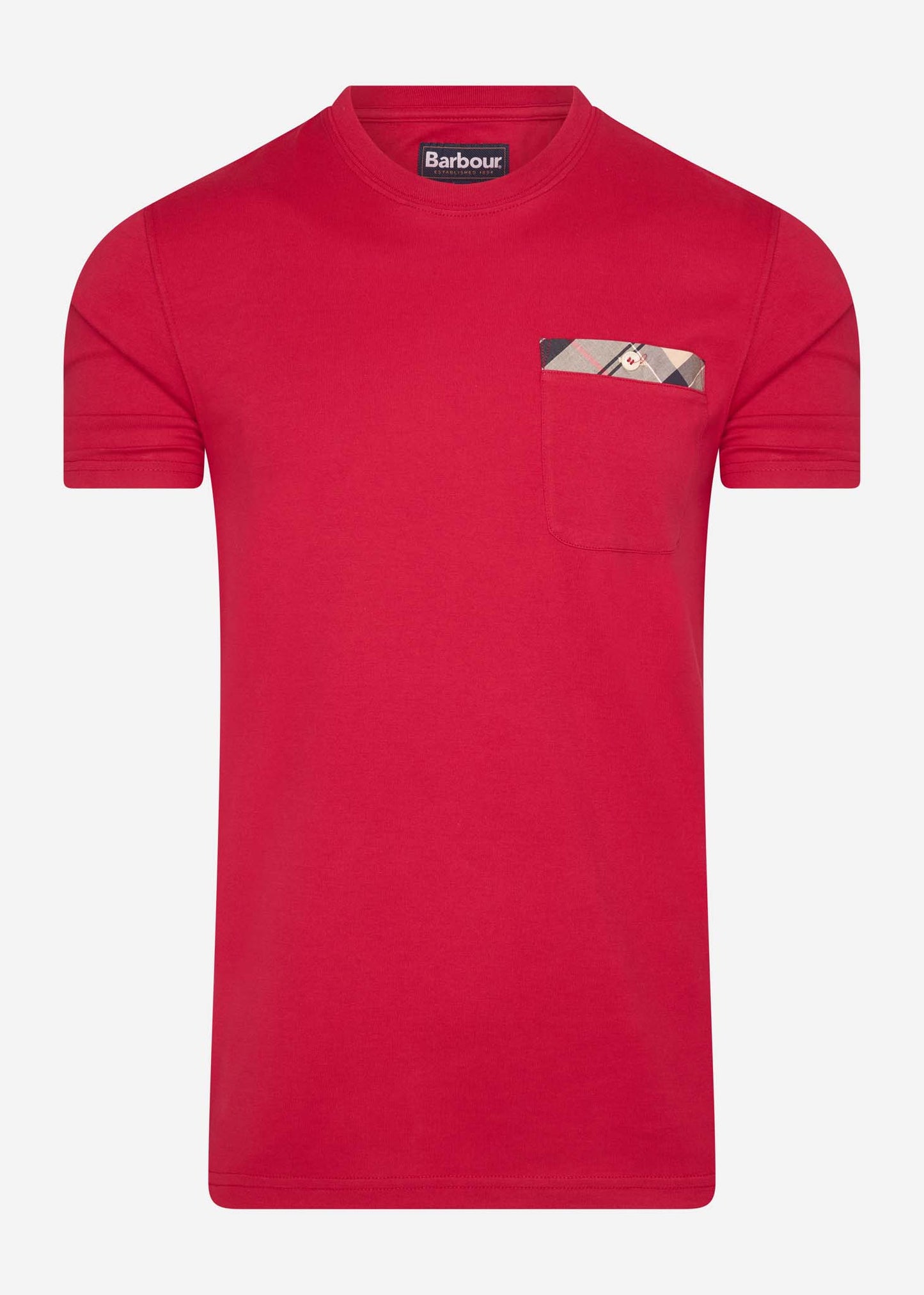 Barbour T-shirts Durness pocket tee - chilli red