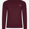 Fred Perry Longsleeve Polo's LS plain fred perry shirt - oxblood