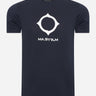 MA.Strum T-shirts SS distort logo tee - ink navy