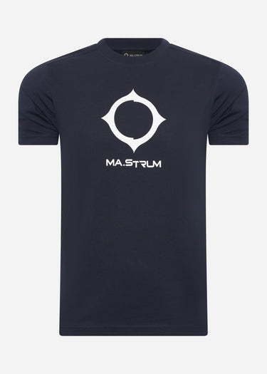 MA.Strum T-shirts SS distort logo tee - ink navy