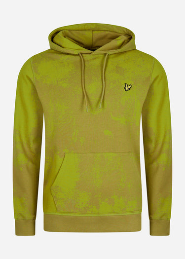 Lyle & Scott Hoodies Erosion print hoodie - tin green