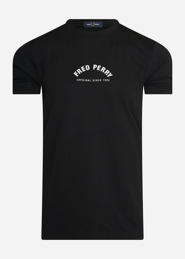 Fred Perry T-shirts Arch branding t-shirt - black