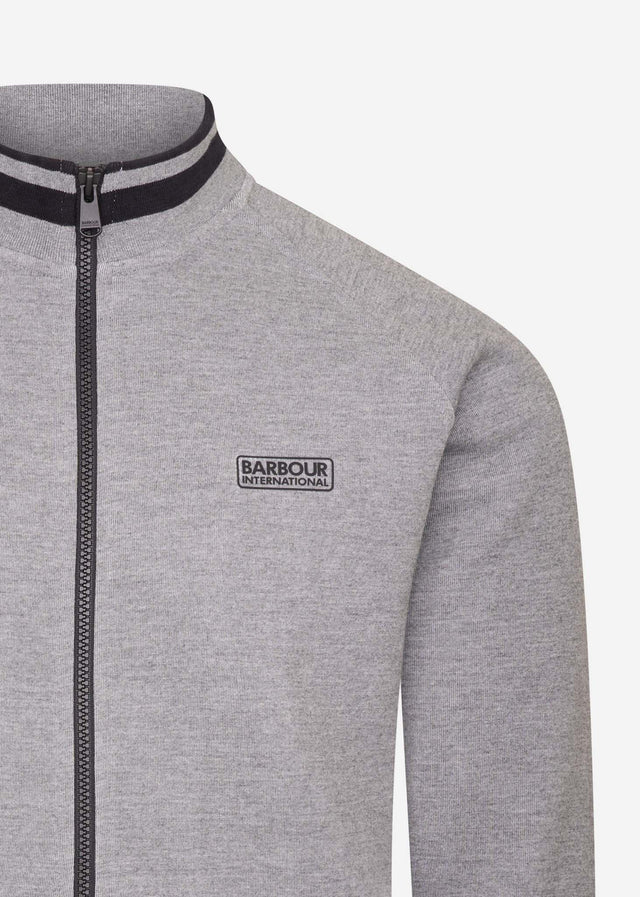 Barbour International Sweatjacken Radius raglan zip thru - anthracite marl