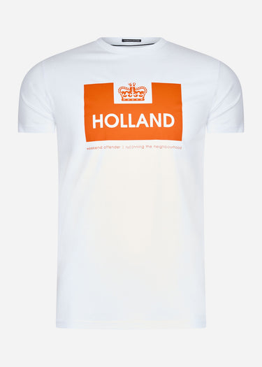Weekend Offender T-shirts  Holland - white orange