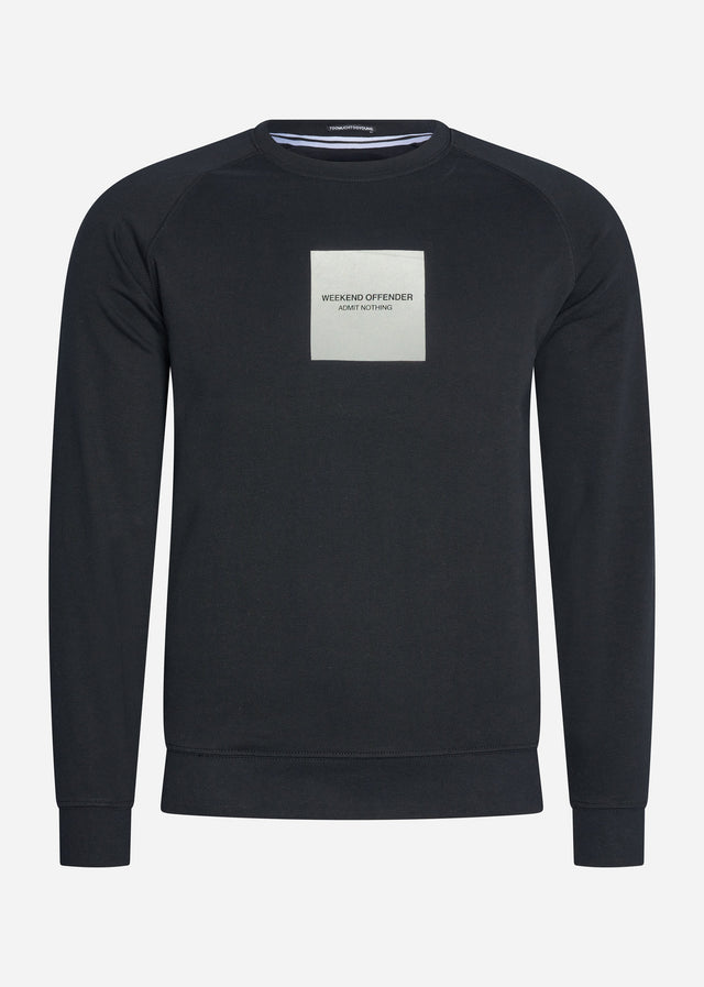 Weekend Offender Pullover WOAN reflective sweat - black