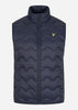 Lyle & Scott Bodywarmers Crest quilted gilet - dark navy