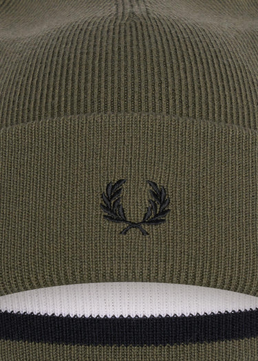 Fred Perry Mutsen Merino wool beanie - uniform green