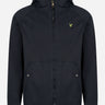 Lyle & Scott Jassen Garment dyed zip through jacket - dark navy