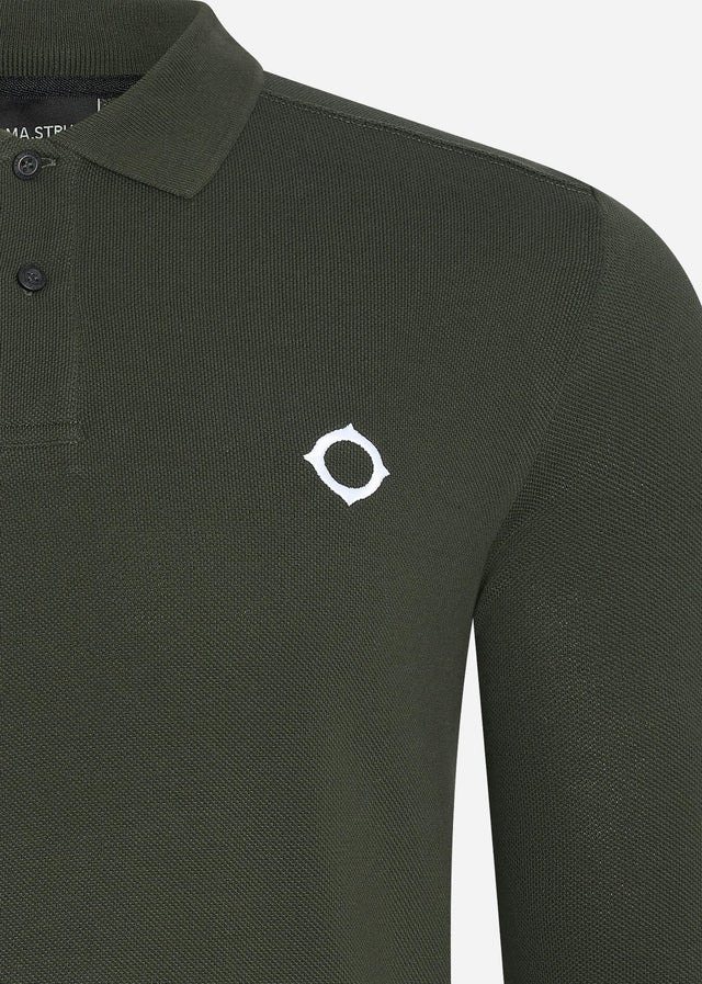MA.Strum Langarm Polos LS pique polo - oil slick