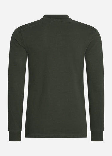 MA.Strum Longsleeve Polo's LS pique polo - oil slick