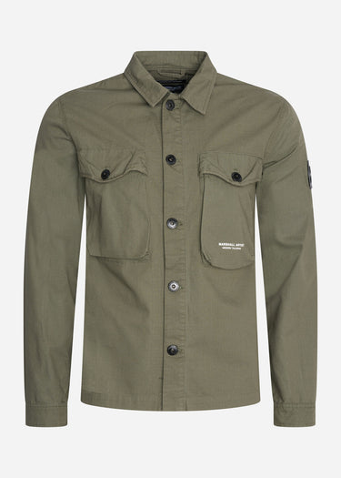 Marshall Artist Overshirts  Cotton ripstop overshirt - khaki