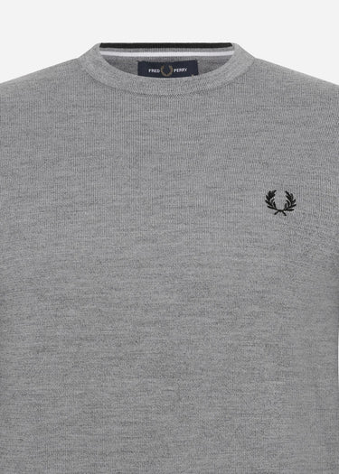Fred Perry Truien  Classic crew neck jumper - grey marl